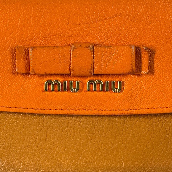 Miu Miu Madras Colorblock Bifold Leather Wallet with COA - Picture 3 of 10